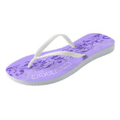 Personalisierte Flip Flops für Frauen Badesandalen (Schrägansicht)