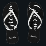 Personalisierte Flip Flops mit Namen Badesandalen<br><div class="desc">Das perfekte Paar Flip Flops für den Groom! Personalisieren Sie sie mit seinem Namen,  oder entfernen Sie alle zusammen.</div>