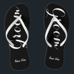 Personalisierte Flip Flops mit Namen Badesandalen<br><div class="desc">Das perfekte Paar Flip Flops für den Groom! Personalisieren Sie sie mit seinem Namen,  oder entfernen Sie alle zusammen.</div>