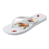 Personalisierte Flipflop Sandals boho Hirsch Buck Badesandalen (Schrägansicht)