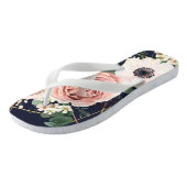 Personalisierte Flipflop Sandals Geometric Navy Bl Badesandalen (Schrägansicht)