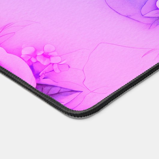Personalisierte Floral Bliss Schreibtischmatte in (Ecke)