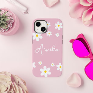 Personalisierte Floral Daisy iPhone-Hülle iPhone 14 Hülle