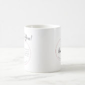 Personalisierte Floral Doula Midfrau Vielen Dank T Kaffeetasse (Mittel)