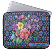 Personalisierte Floral Electronics Bag Laptopschutzhülle (Vorderseite)