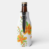 Personalisierte Floral Flasche Flaschenkühler (Flasche Rückseite)