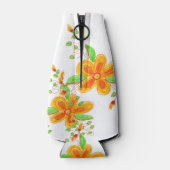 Personalisierte Floral Flasche Flaschenkühler (Rückseite)