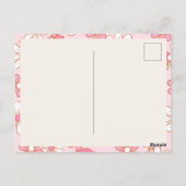 Personalisierte floral PSW Postkarte (Rückseite)