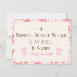 Personalisierte floral PSW Postkarte