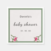 Personalisierte Floral Spray Babydusche