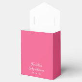 Personalisierte Floral Spray Pink Gefälligkeitsbox Geschenkschachtel (Geöffnet)