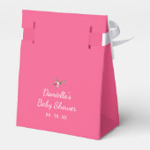 Personalisierte Floral Spray Pink Gefälligkeitsbox Geschenkschachtel (Rückseite)