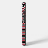 Personalisierte Floral & Stripteppiche Case-Mate iPhone Hülle (Rückseite / Links)