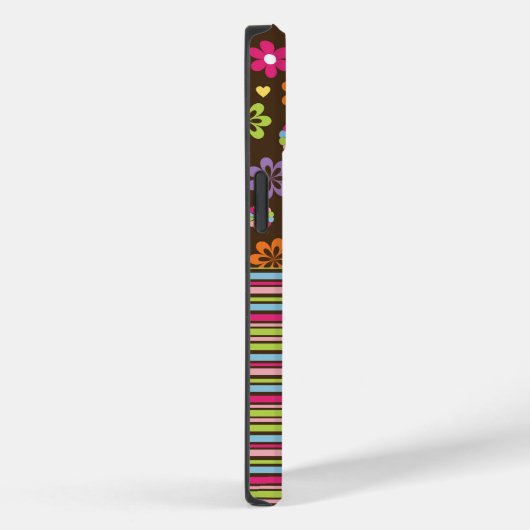 Personalisierte Floral & Stripteppiche Case-Mate iPhone Hülle (Rückseite / Rechts)