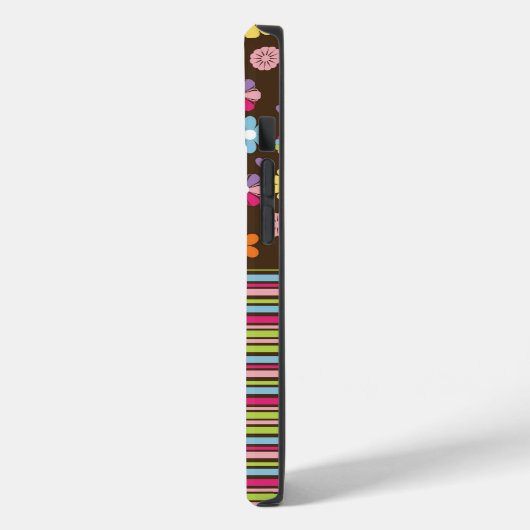 Personalisierte Floral & Stripteppiche Case-Mate iPhone Hülle (Rückseite / Links)