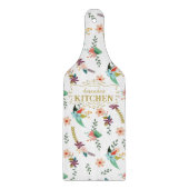 Personalisierte florale Aquarellküche Schneidebrett (Vorderseite)