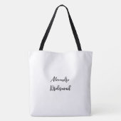 Personalisierte florale Bridesmaid Totbeutel Tasche (Rückseite)