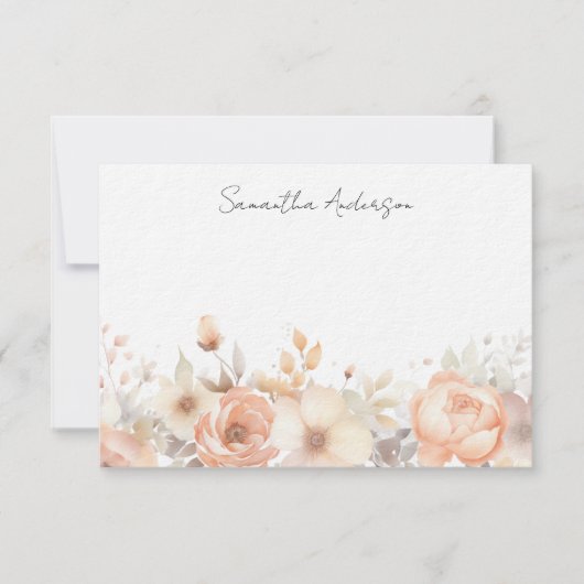 Personalisierte florale Karte anbringen (Vorderseite)