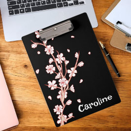 Personalisierte florale Klappe Klemmbrett