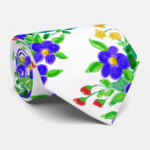 Personalisierte florale Krawatte (Gerollt)