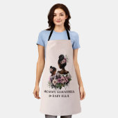 Personalisierte florale Mama und Baby (2) Schürze (Getragen)