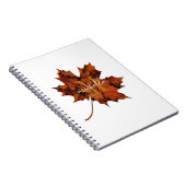 Personalisierte florale Monogramm Herbstleaf Notizblock (Rechte Seite)