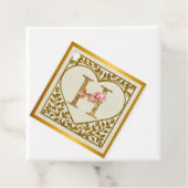 Personalisierte florale Monogramm von A bis Z Geschenkanhänger (Beispiel)