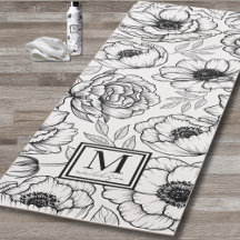 Personalisierte florale Monogramm