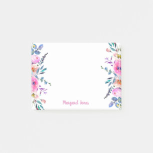 Personalisierte florale Post-it-Notizen Post-it Klebezettel