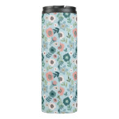 Personalisierte florale Reiseumarmung mit Namen Thermosbecher (Rückseite)