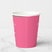 Personalisierte florale Spray Rot Paper Cups Pappbecher (Rechts)