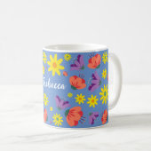 Personalisierte florale Tasse (VorderseiteRechts)