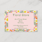 Personalisierte florale Visitenkarte (Vorderseite)