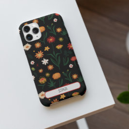 Personalisierte florale Wildblume Case-Mate iPhone Hülle