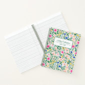 Personalisierte Florale Wildblume Notizblock (Innenseite)