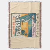 Personalisierte Florida-Wurfdecke Decke (Vorderseite Vertikal)