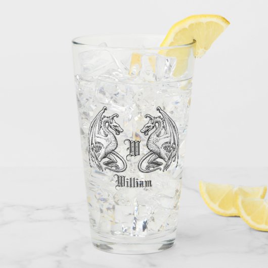 Personalisierte Flügeldrachen Glas (Rückseite Ice)
