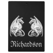 Personalisierte Flügeldrachen Klemmbrett (Rückseite)