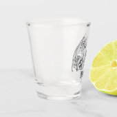 Personalisierte Flügeldrachen Schnapsglas (Links)