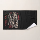 Personalisierte Flugreisen Retro-Flugstunden Badhandtuch Set (Handtuch)