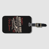 Personalisierte Flugreisen Retro-Flugstunden Gepäckanhänger (Vorderseite (Horizontal))