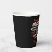 Personalisierte Flugreisen Retro-Flugstunden Pappbecher (Rechts)