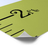 Personalisierte Flugzeuge Wachstumsdiagramm Behiel Poster (Ecke)