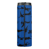 Personalisierte Flugzeugthermie Thermosbecher (Rückseite)