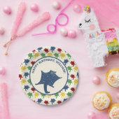 Personalisierte Flying Sugar Gliders Primärfarben Pappteller (Party)