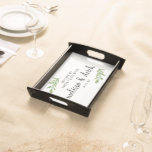 personalisierte Foliage-Hochzeit "Happiy Ever Afte Serviertablett<br><div class="desc">Dieses Serviertablett eignet sich hervorragend für Hochzeiten,  Jubiläumsgeschenke oder den Text können Sie ganz nach Ihren Wünschen anpassen.</div>