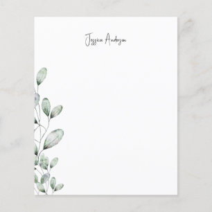 Personalisierte Foliage Moderner Schriftart Name S