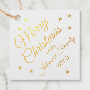 Personalisierte Folien-Geschenkanhänger - Frohe We Geschenkanhänger