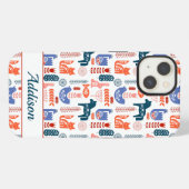 Personalisierte Folklorekunst iPhone Hülle (Rückseite (Horizontal))