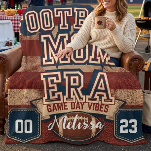 Personalisierte Football-Mom-Era-Decke, individuel Sherpadecke